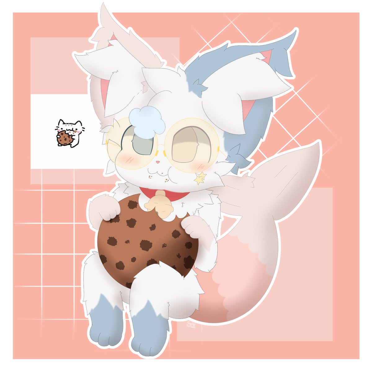 Shqrkel's tweet photo. very large cookie, or is he too small

#furry #furryart #furryartwork #kemono #art #digitalart #digitalartwork #cute #pastel #pastelaesthetic #pastelart https://t.co/jgcgBkjg7p