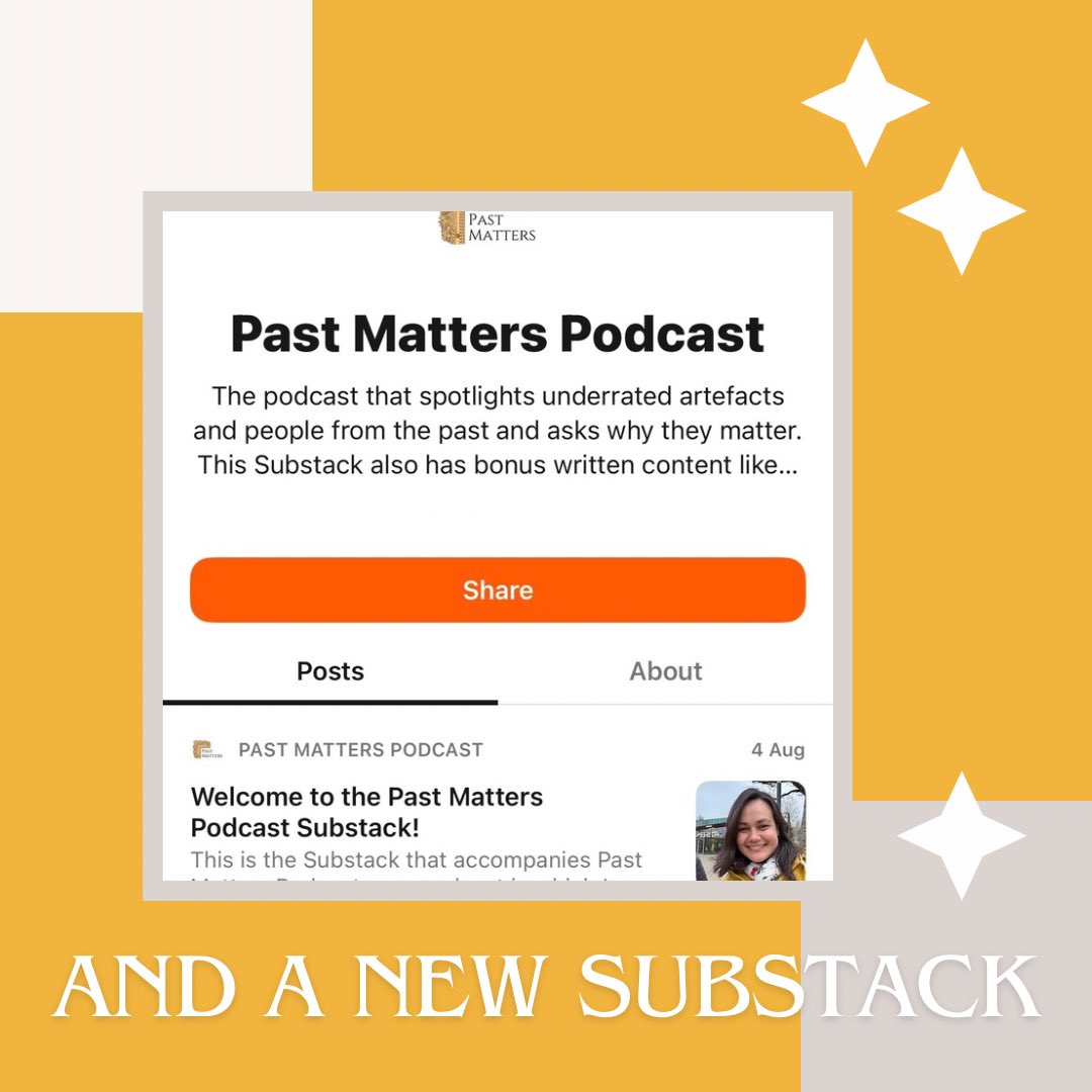 Some exciting news… substack.com/@pastmatterspo…
