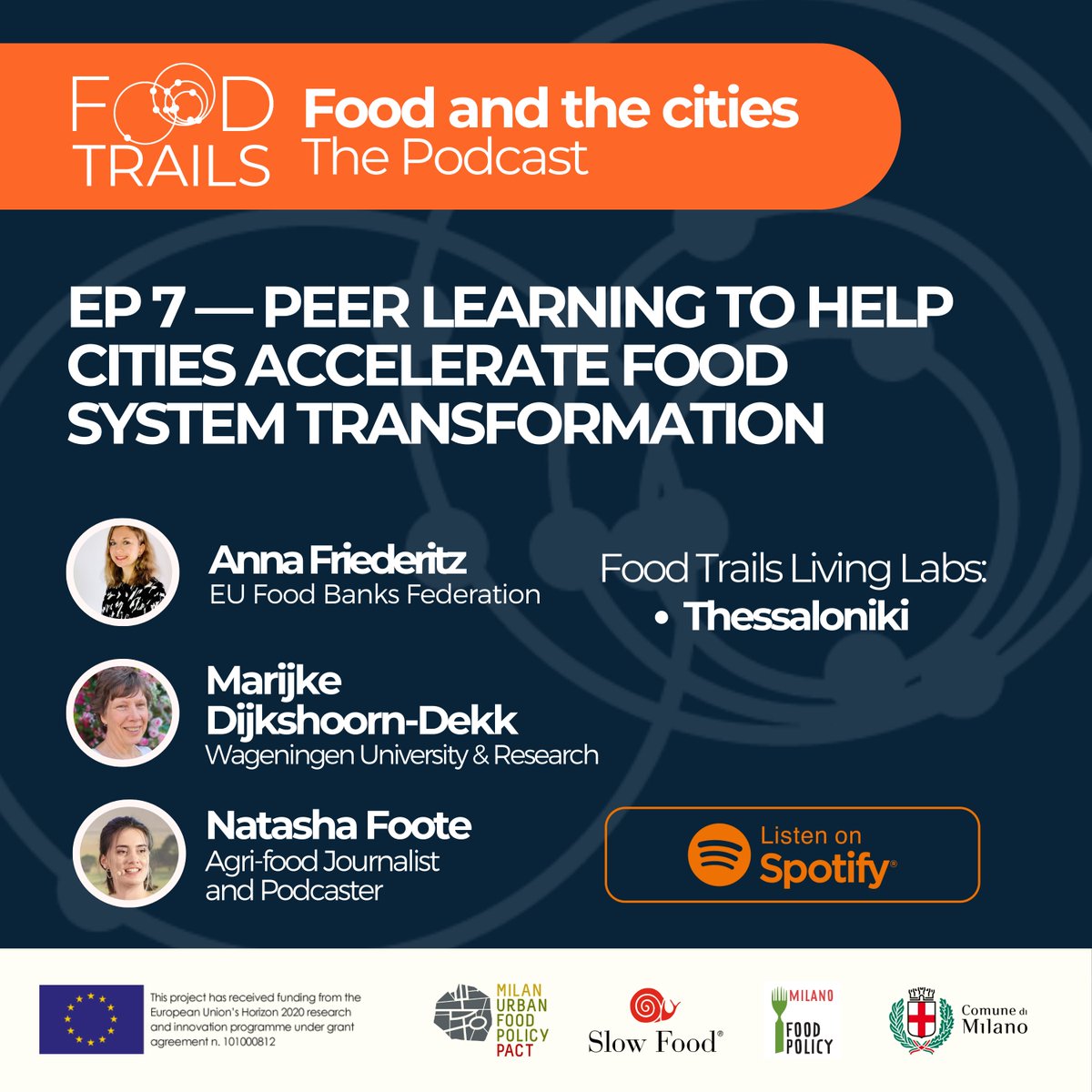 🎙️Podcast Alert | Ep7️⃣ of 'Food and the cities' podcast is live! 

Discover how <a href="/food_trails/">Food Trails</a> cities learn from each other to replicate successful strategies &amp; scale solutions. Join host <a href="/NatashaFoote/">Natasha Foote</a> with Anna Friederitz &amp; Marijke Dijkshoorn

🎧Tune in now tinyurl.com/bdfx8fxx