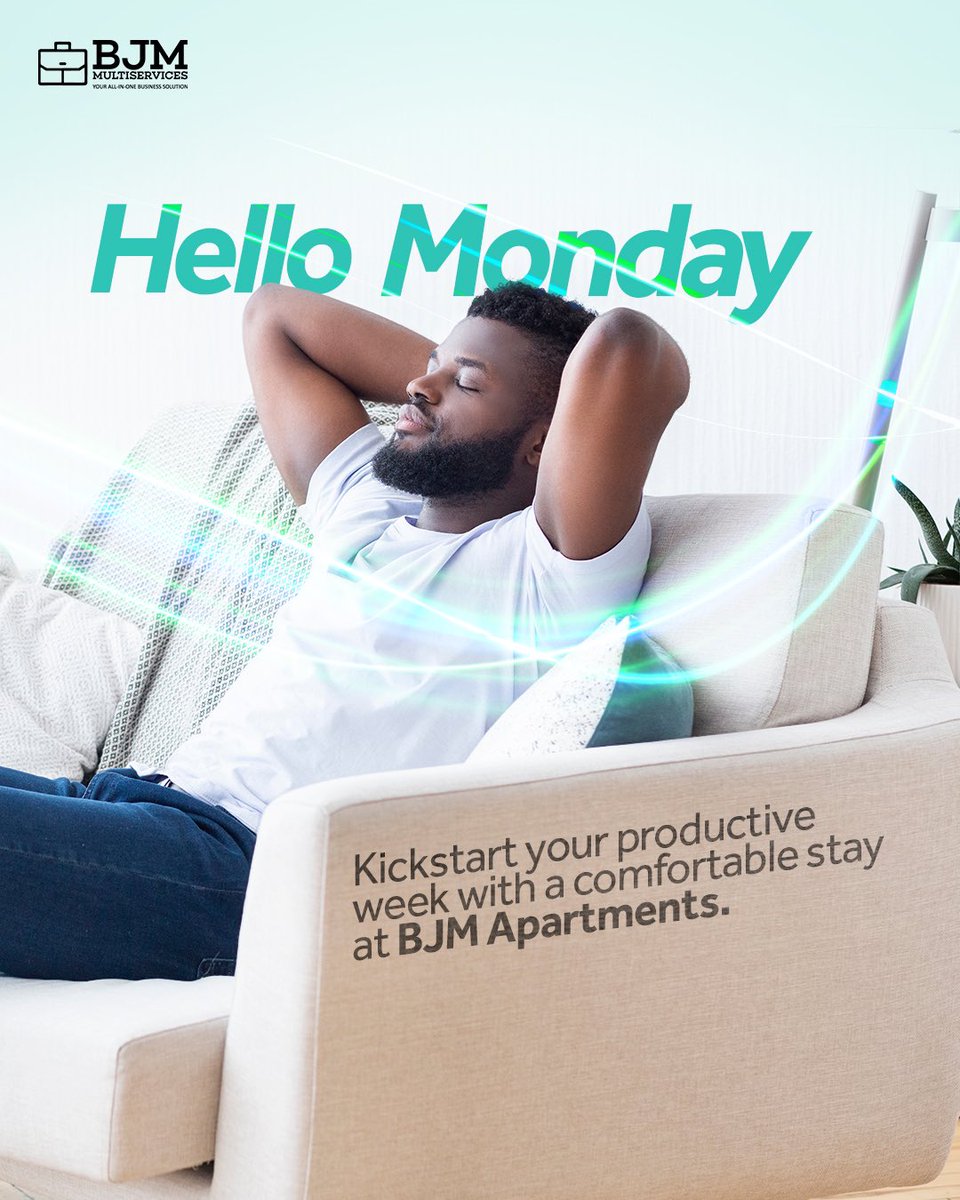 Bjmmultiservice's tweet photo. New week, new goals!
Our apartments comes with a workspace designed to help you stay focused, productive, and comfortable.
Send us a DM for enquires or to make bookings now!
#Bjmmultiservices #Airbnb #ShortletsApartments #Shortlets #Shortletsinlagos #ShortletsinLekki https://t.co/M6Jfh5UuSF