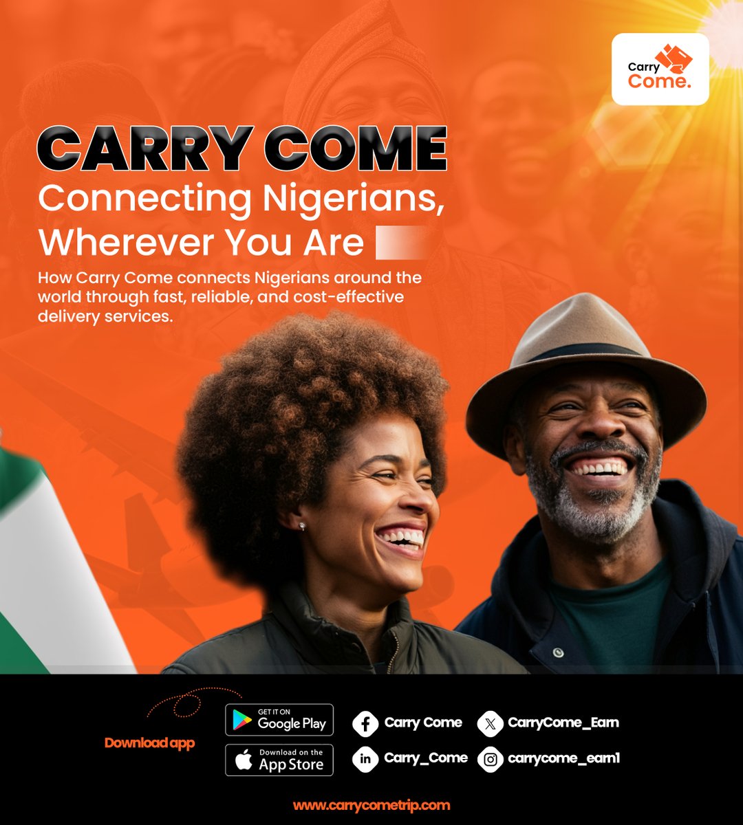 CarryCome_Earn's tweet photo. You want to send a package from Lagos to London without breaking the bank.  Thanks to Carry Come, you get connected with a traveler and it  gets delivered faster &amp; cheaper!
Join our waitlist and stay connected no matter where you are! now 
https://t.co/t3ZNYwM1EK
#carrycome https://t.co/qTv3y6u0GK