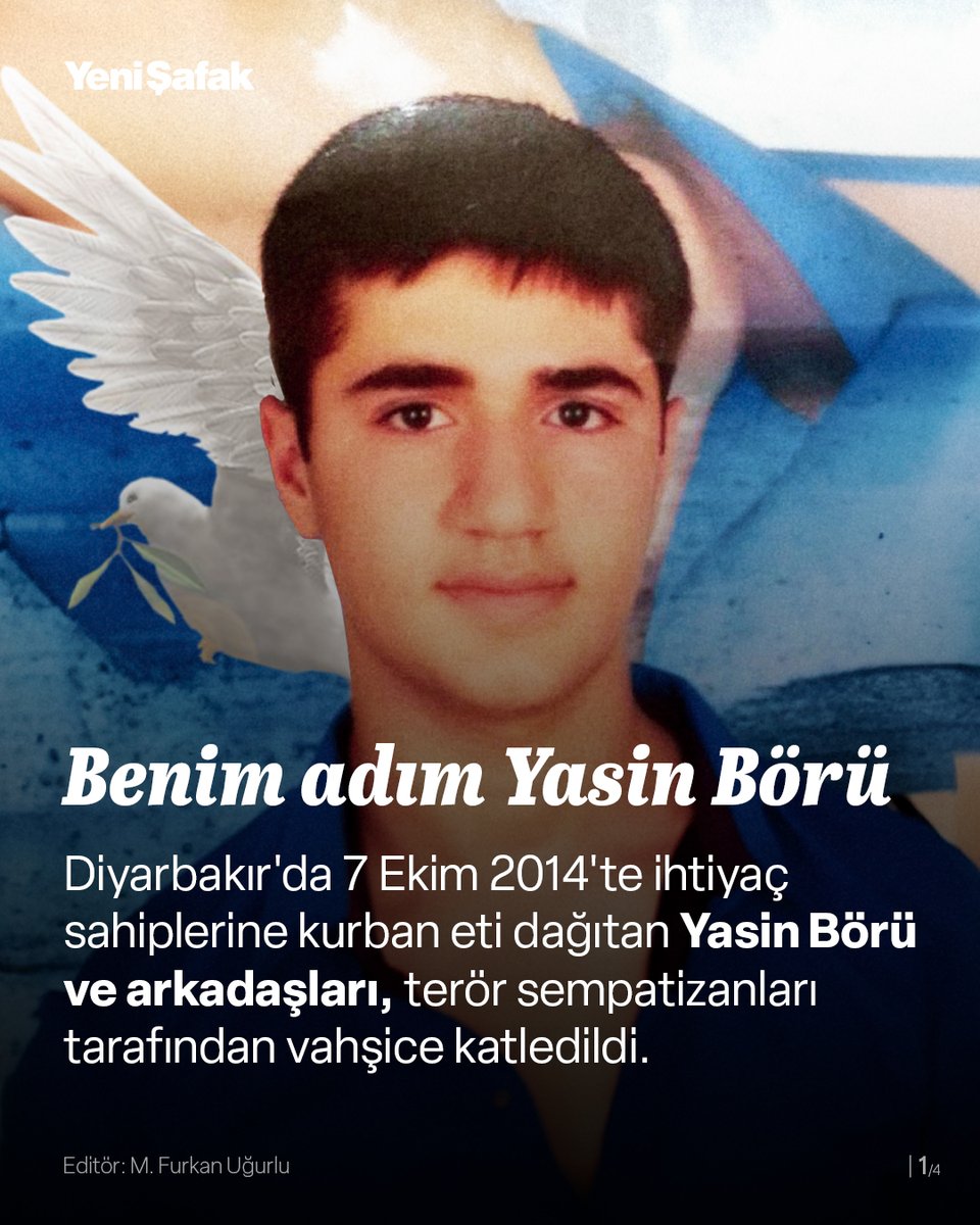 Diyarbakır'da 7 Ekim 2014'te ihtiyaç sahiplerine kurban eti dağıtan Yasin Börü ve arkadaşları, terör sempatizanları tarafından vahşice katledildi.

🖊 <a href="/mfurkanugrlu/">M. Furkan Uğurlu</a> 

💢 Kobani’yi bahane eden HDP'nin çağrısı üzerine 6-8 Ekim 2014'te PKK yandaşlarının 35 ilde gerçekleştirdiği