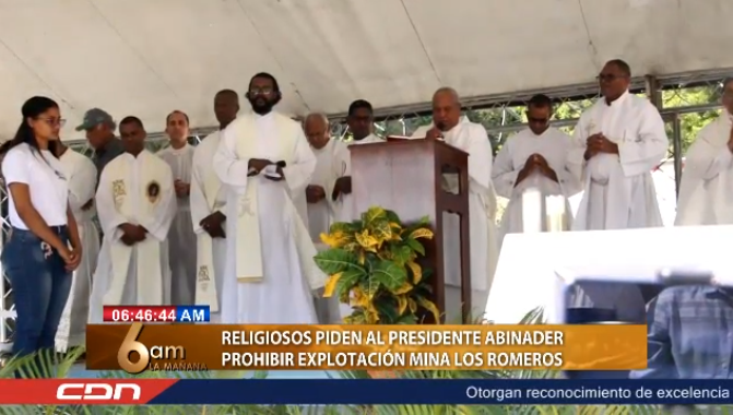 #Nacionales. – En San Juan de la Maguana, la Iglesia católica en conjunto que organizaciones sociales de esa localidad oficiaron este sábado una misa en el muro de la presa de Sabaneta, para pedir al presidente Luis Abinader no otorgar los permisos para la explotación de la mina