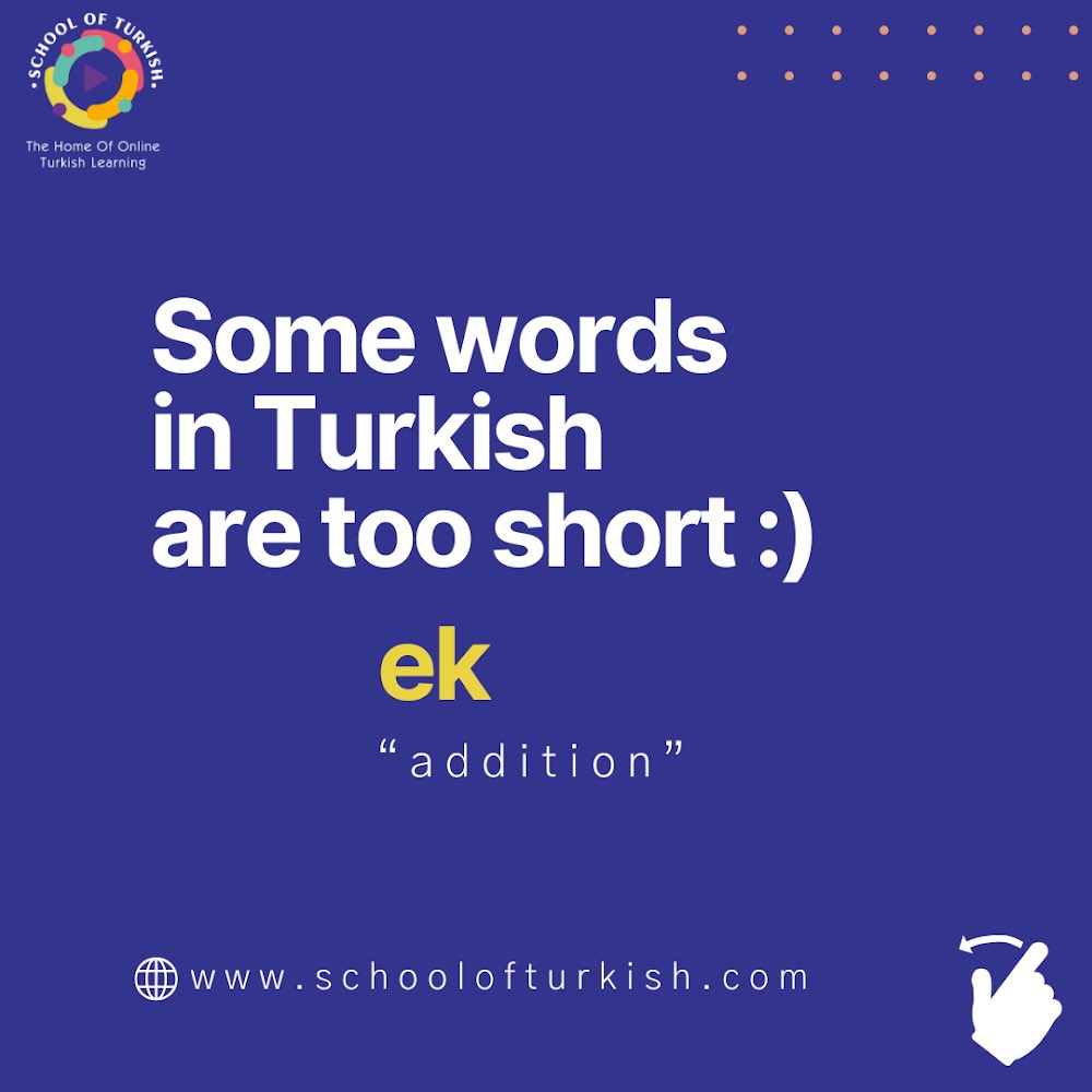 SchoolofTurkish's tweet photo. Some words in Turkish are too short😄

#schoolofturkish #turkish #onlinecourse #turkishcourse #learnturkish #languagecourse #onlineturkishcourse https://t.co/ZllOYL5M26