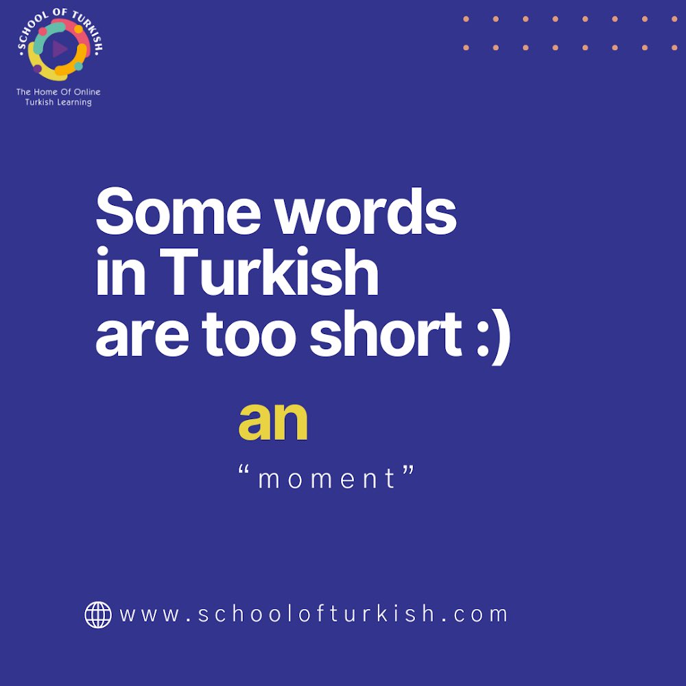 SchoolofTurkish's tweet photo. Some words in Turkish are too short😄

#schoolofturkish #turkish #onlinecourse #turkishcourse #learnturkish #languagecourse #onlineturkishcourse https://t.co/ZllOYL5M26