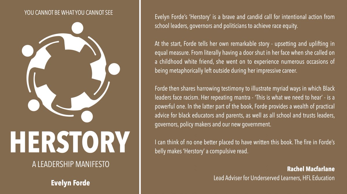 Andy Buck (@andy__buck) on Twitter photo Another great endorsement for this excellent book from <a href="/RMacfarlaneEdu/">Rachel Macfarlane</a>
<a href="/BAMEedNetwork/">The BAMEed Network</a> <a href="/WomenEd/">WomenEd 10%Braver #DisruptiveWomen</a> <a href="/WomenEdLondon/">WomenEd London</a> <a href="/rachelburden/">Rachel Burden</a>
Order your copy here: amazon.co.uk/dp/1838007385 Another great endorsement for this excellent book from <a href="/RMacfarlaneEdu/">Rachel Macfarlane</a>
<a href="/BAMEedNetwork/">The BAMEed Network</a> <a href="/WomenEd/">WomenEd 10%Braver #DisruptiveWomen</a> <a href="/WomenEdLondon/">WomenEd London</a> <a href="/rachelburden/">Rachel Burden</a>
Order your copy here: amazon.co.uk/dp/1838007385