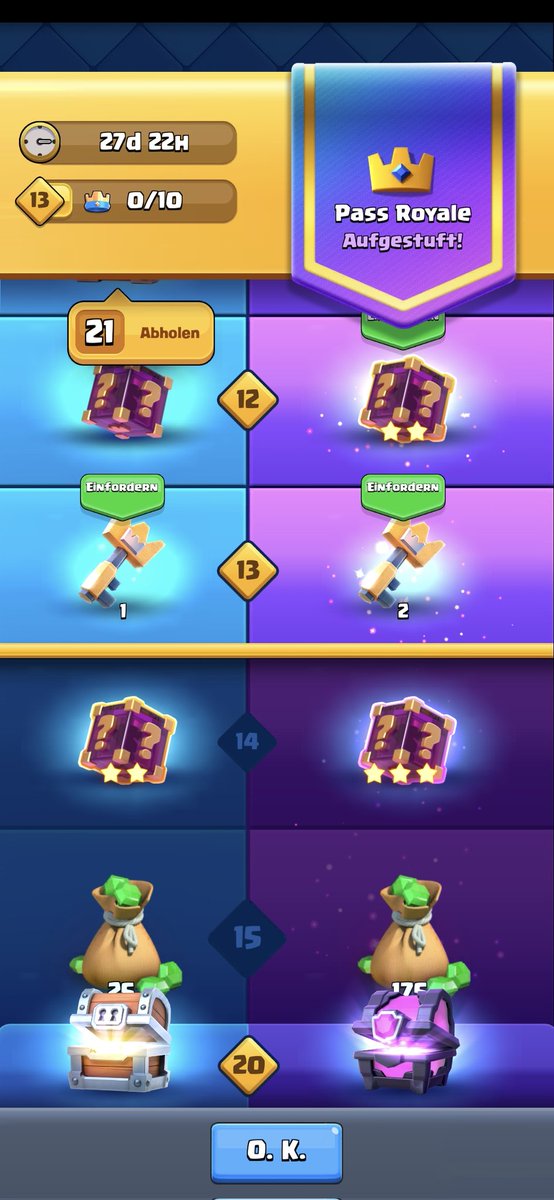 Thanks <a href="/Ludi_CR/">ʟᴜᴅɪ</a> ❤️ 
Diamond Pass on all 3accs,
goat 🐐