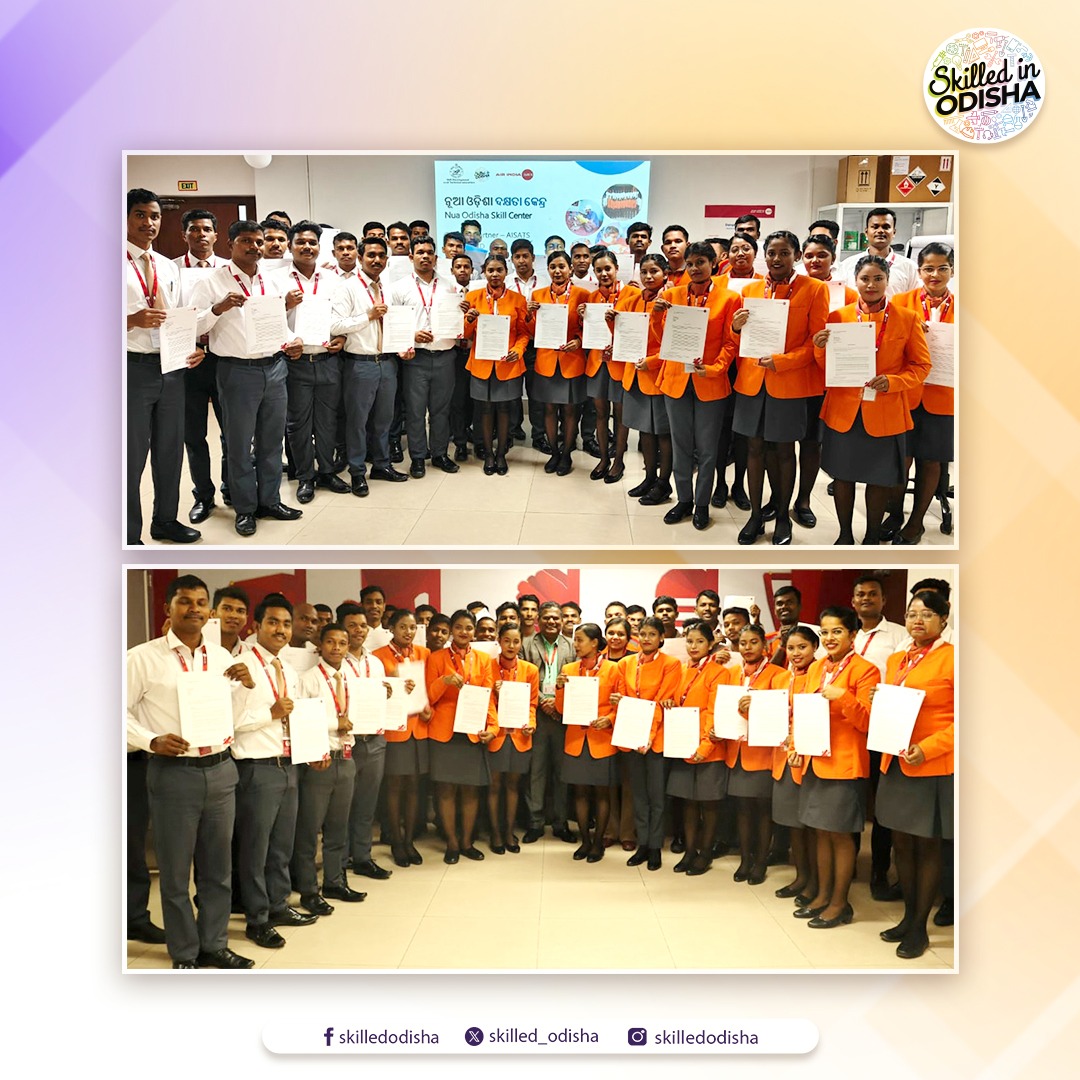 skilled_odisha's tweet image. Did You Know !

37 out of 40 people who got trained in various ground handling services from @airindia SATS (AISATS), Hyderabad under the #NUAOdisha initiative of #OSDA have now started their career as Ramp Handling Executives and Customer Service Executives at @RGIAHyd.