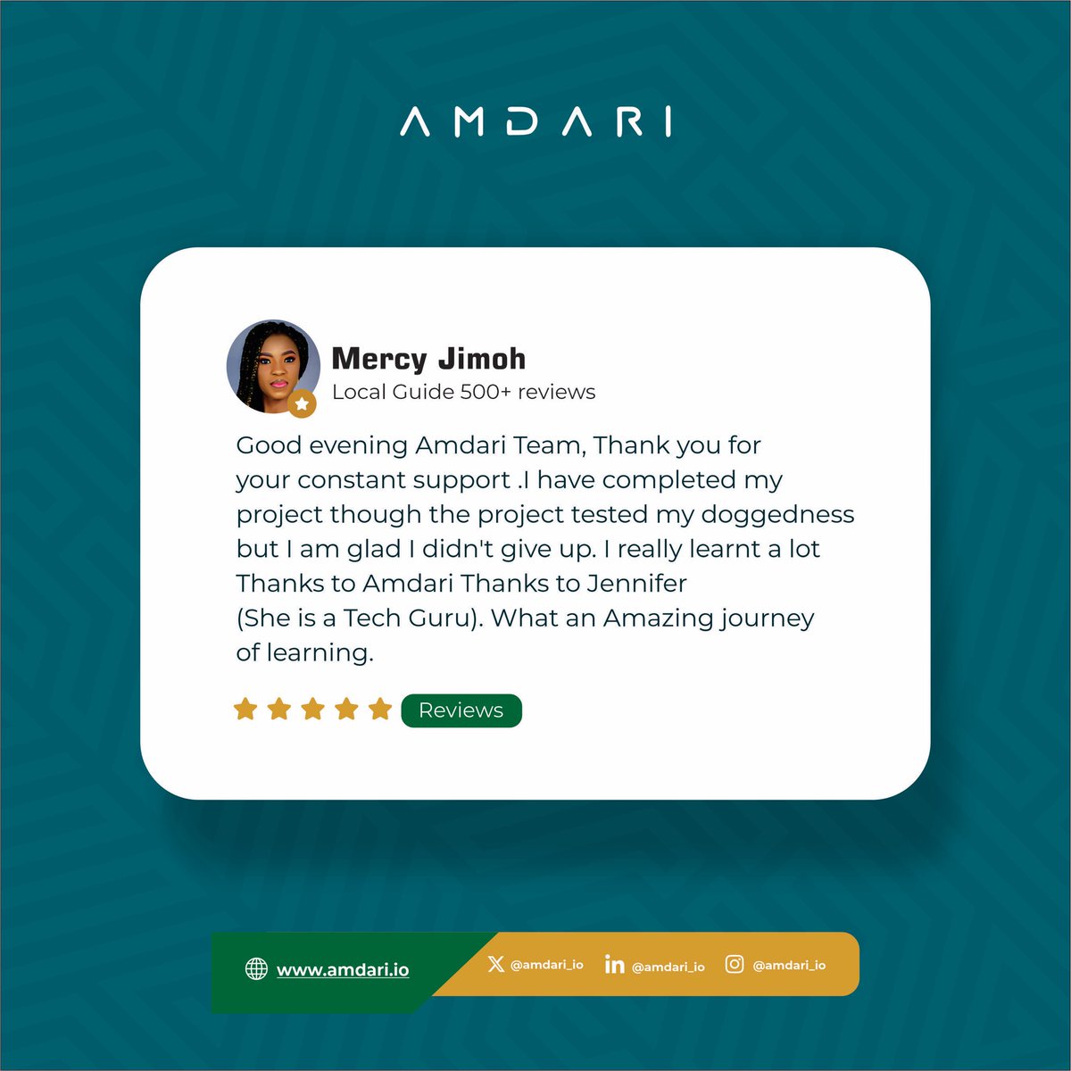 Amdari_IO's tweet image. If you are a data professional and you’re struggling with landing jobs, you too can start building a robust portfolio for yourself with our guided projects on amdari.io

#dataprofessionals #data #dataprojects #datajobs