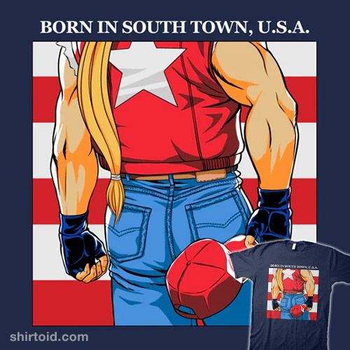 shirtoid's tweet photo. "Born in South Town, USA!" by @Manoystee is $14 today https://t.co/2wFBp6zQxr https://t.co/2fRhxBTFHS