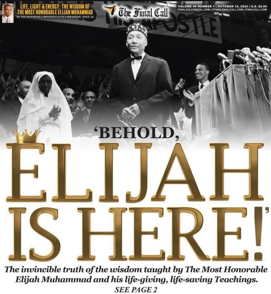OfficialNOI's tweet photo. Behold, Elijah Is Here!

Today, we celebrate the 127th Birth Anniversary of The Most Honorable Elijah Muhammad!

#ElijahMuhammad #Farrakhan https://t.co/0ygSC5NOuO
