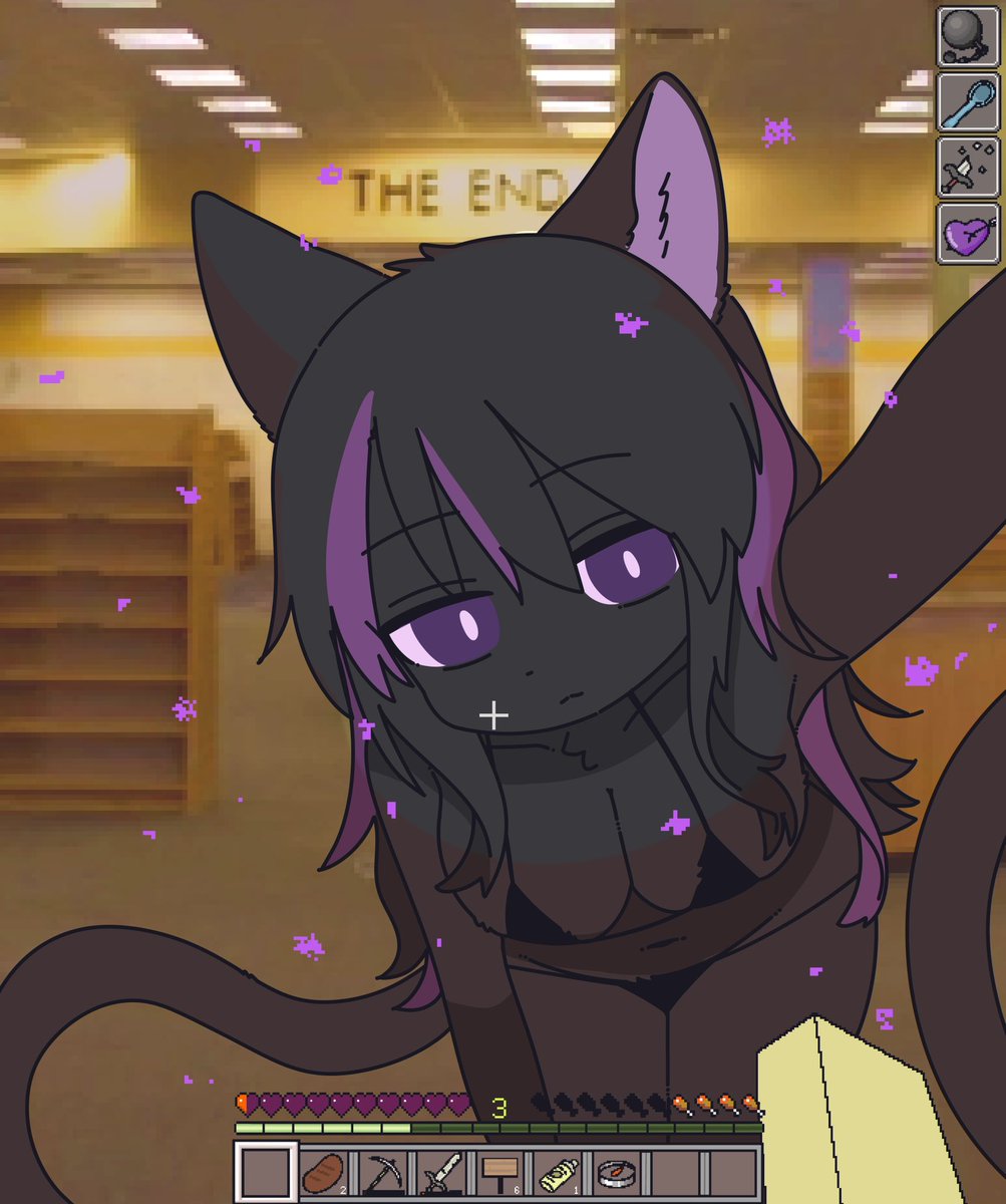 doremifaso64's tweet photo. Ender Cat Girl https://t.co/z4RNgogFmN