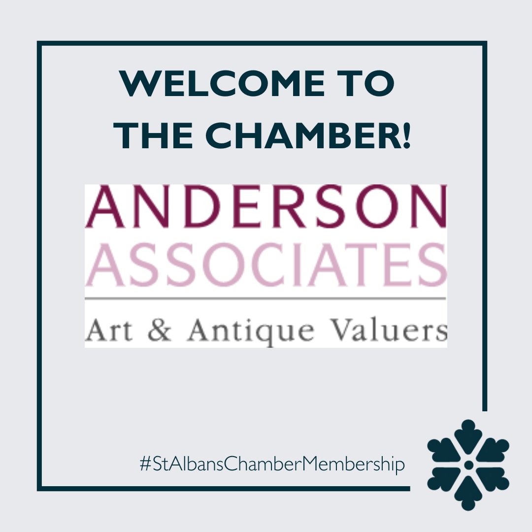 Join us in welcoming our newest members, Anderson Associates – Fine Art &amp; Antique Valuers! 🎉🙌🏼

🔗 Find out more: andersonassociates.org

#NewMembers #BusinessSuccess #MemberMonday #StAlbansDistrictChamberMembership #StAlbansBusinesses #HertfordshireBusiness