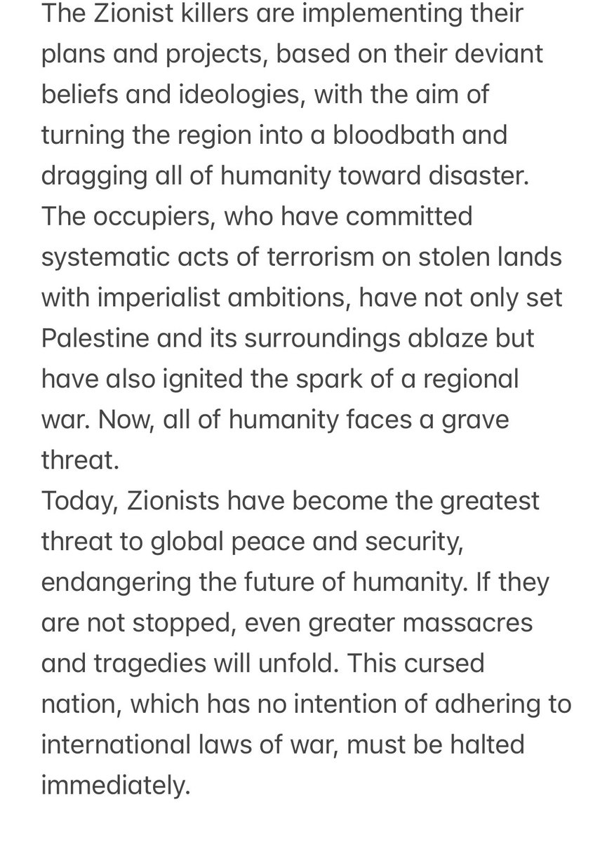 Turkey’s president of religious affairs has condemned Israel as a ‘Zionist murder network’ and a ‘cursed nation’ in a strongly worded statement which comes as the Jewish state marks the first anniversary of Hamas’s brutal attack. Here’s a small portion of the statement -&gt;