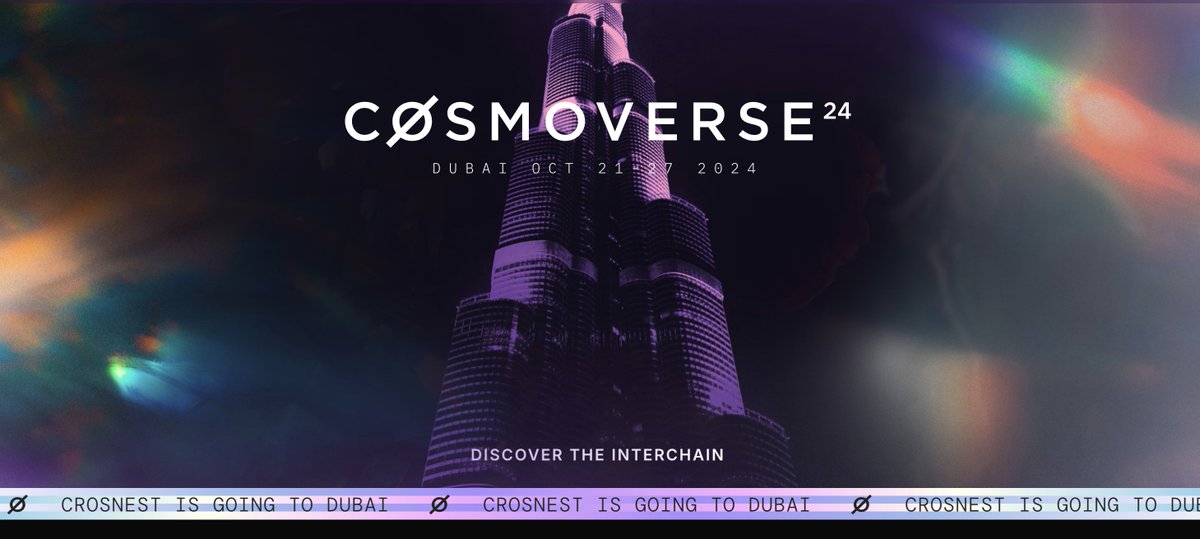 Crosnest (@crosnest_com) on Twitter photo 🇦🇪 Crosnest is heading to Dubai! Want to catch up with the team in person? Reach out to <a href="/florentgatin/">Florent Gatin</a> to grab a coffee. See you at <a href="/CosmoverseHQ/">Cosmoverse | Cosmos Conference</a>! 🇦🇪 Crosnest is heading to Dubai! Want to catch up with the team in person? Reach out to <a href="/florentgatin/">Florent Gatin</a> to grab a coffee. See you at <a href="/CosmoverseHQ/">Cosmoverse | Cosmos Conference</a>!