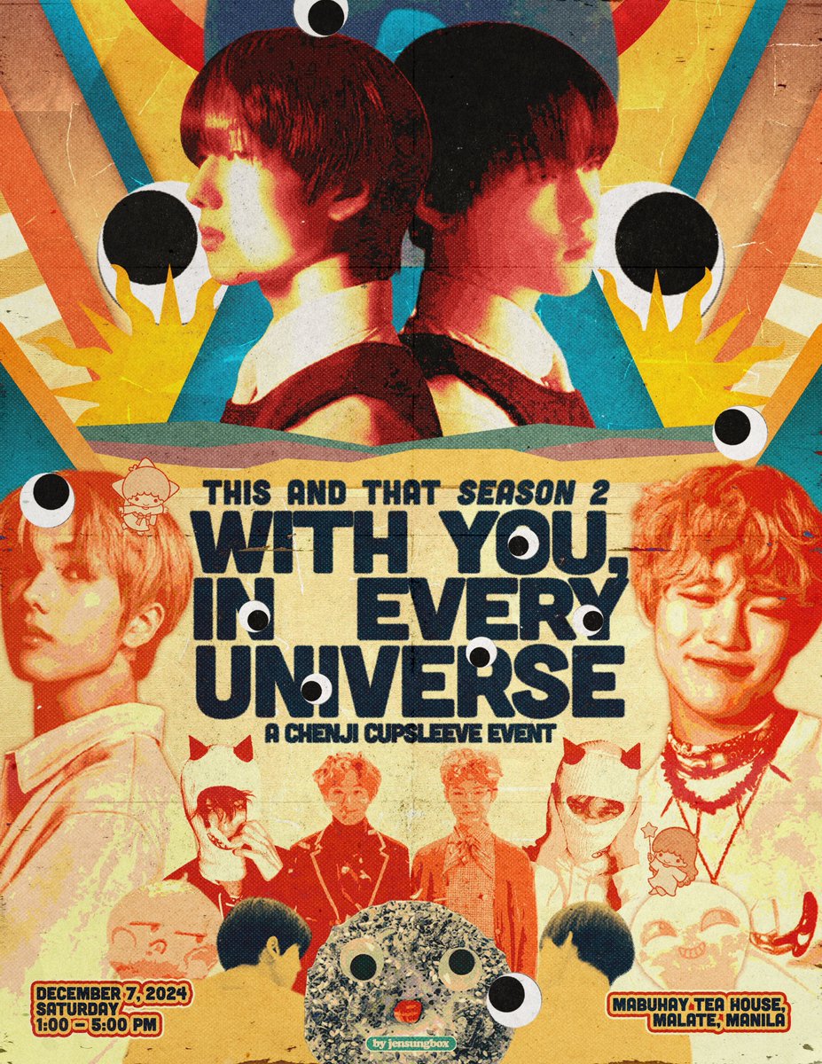 chenjiph's tweet image. “The universe is so much bigger than you realize…” - Everything, Everywhere, All At Once 🥯

This and That Season 2:
With You, In Every Universe 🌌
A ChenJi Cupsleeve Event ‧₊˚✩

🗓 12.07.2024
🏡 Mabuhay Tea House, Manila

#ChenJi_ThisAndThatCSE2 #WithYouInEveryUniverse