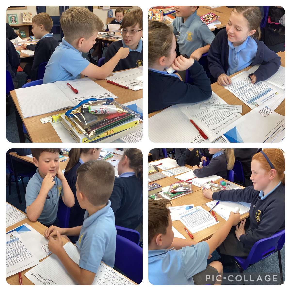 Year 4 were News Reporters today _ they interviewed witnesses about the sighting of an usual creature