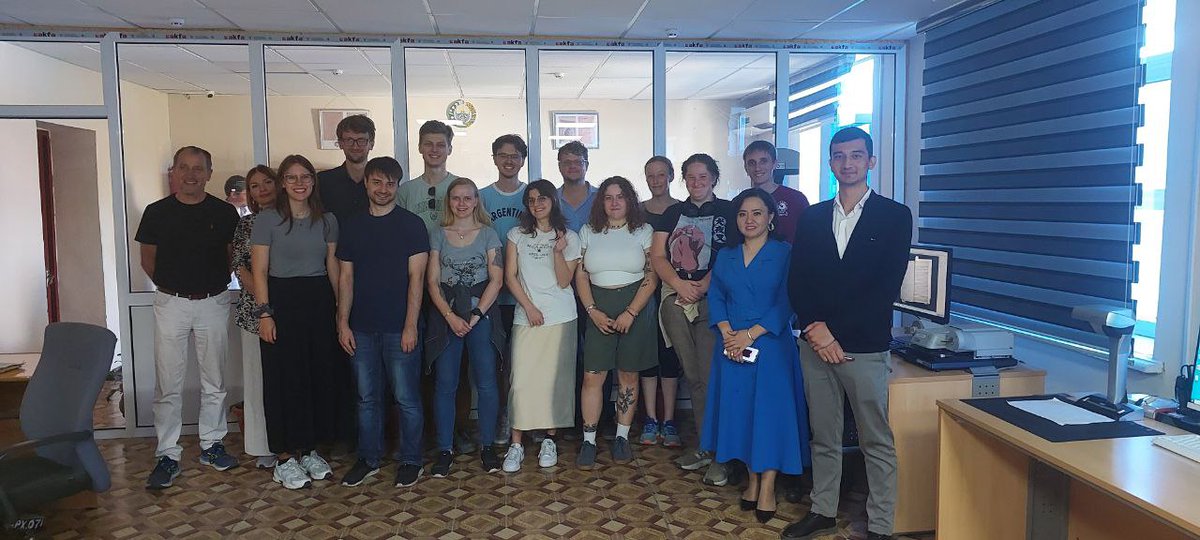 osteuropaFAU's tweet image. On our last day in Uzbekistan, our @UniFAU group visited the National Archive - the country’s main archive. We received an engaging and insightful tour from the archive staff, providing valuable perspectives for our research.