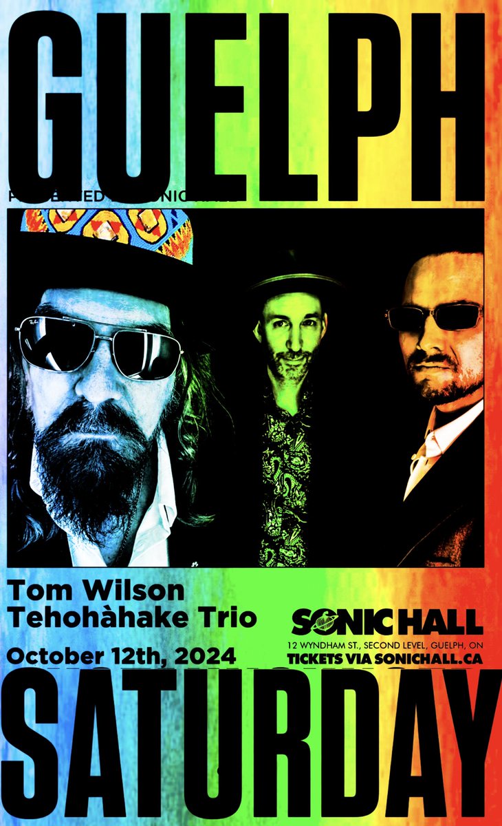 THIS #SATURDAY in #GUELPH 
Tickets - tixr.com/groups/sonicun…
We’re happy to tell you we are rolling up the road for a very rare tour stop in Guelph 
Join us at 
<a href="/sonichallguelph/">sonichall</a> 
Oct 12, 2024 @HillsideFest <a href="/sonicunyon/">Sonic Unyon Records</a>