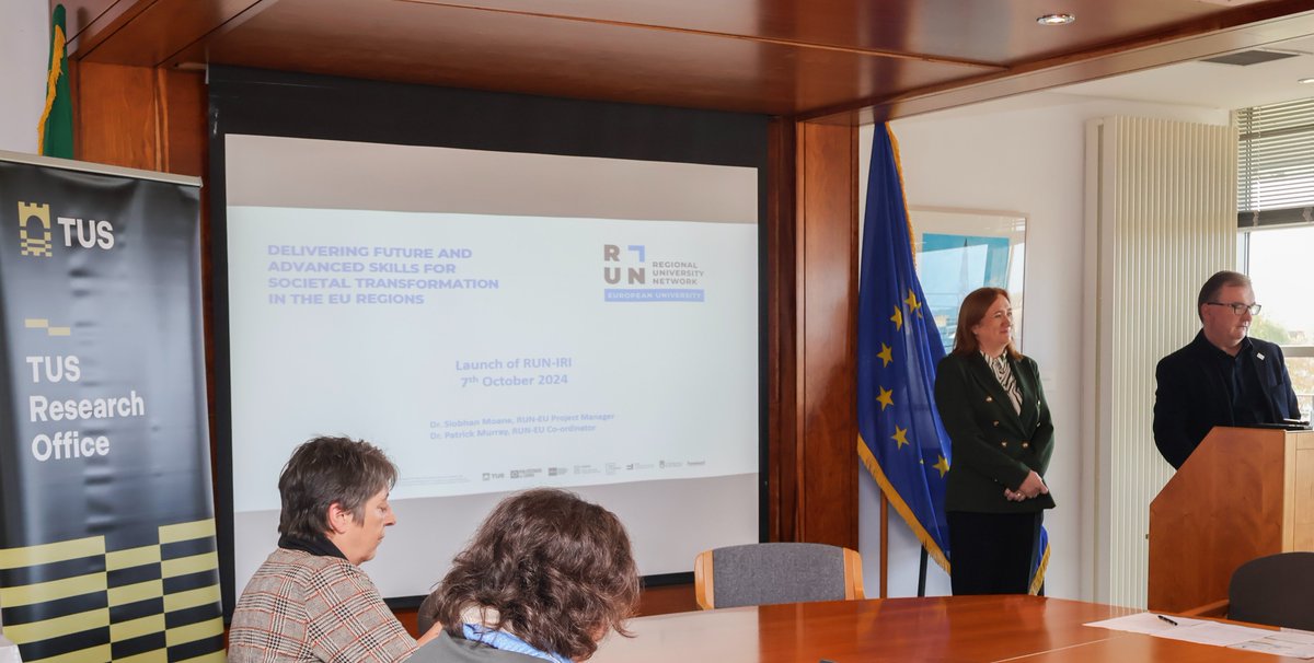 TUS - Research, Development & Innovation (@tus_rdi) on Twitter photo Today <a href="/run_euniversity/">RUN โ European University</a> Immersive Research Institute was launched at <a href="/TUS_ie/">Technological University of the Shannon</a>, joined by John Moran, Mayor of Limerick.
It aims to advance researcher development across RUN-EUโ by harnessing expertise & experience whilst progressing research methodology, collaboration & networking Today <a href="/run_euniversity/">RUN โ European University</a> Immersive Research Institute was launched at <a href="/TUS_ie/">Technological University of the Shannon</a>, joined by John Moran, Mayor of Limerick.
It aims to advance researcher development across RUN-EUโ by harnessing expertise & experience whilst progressing research methodology, collaboration & networking