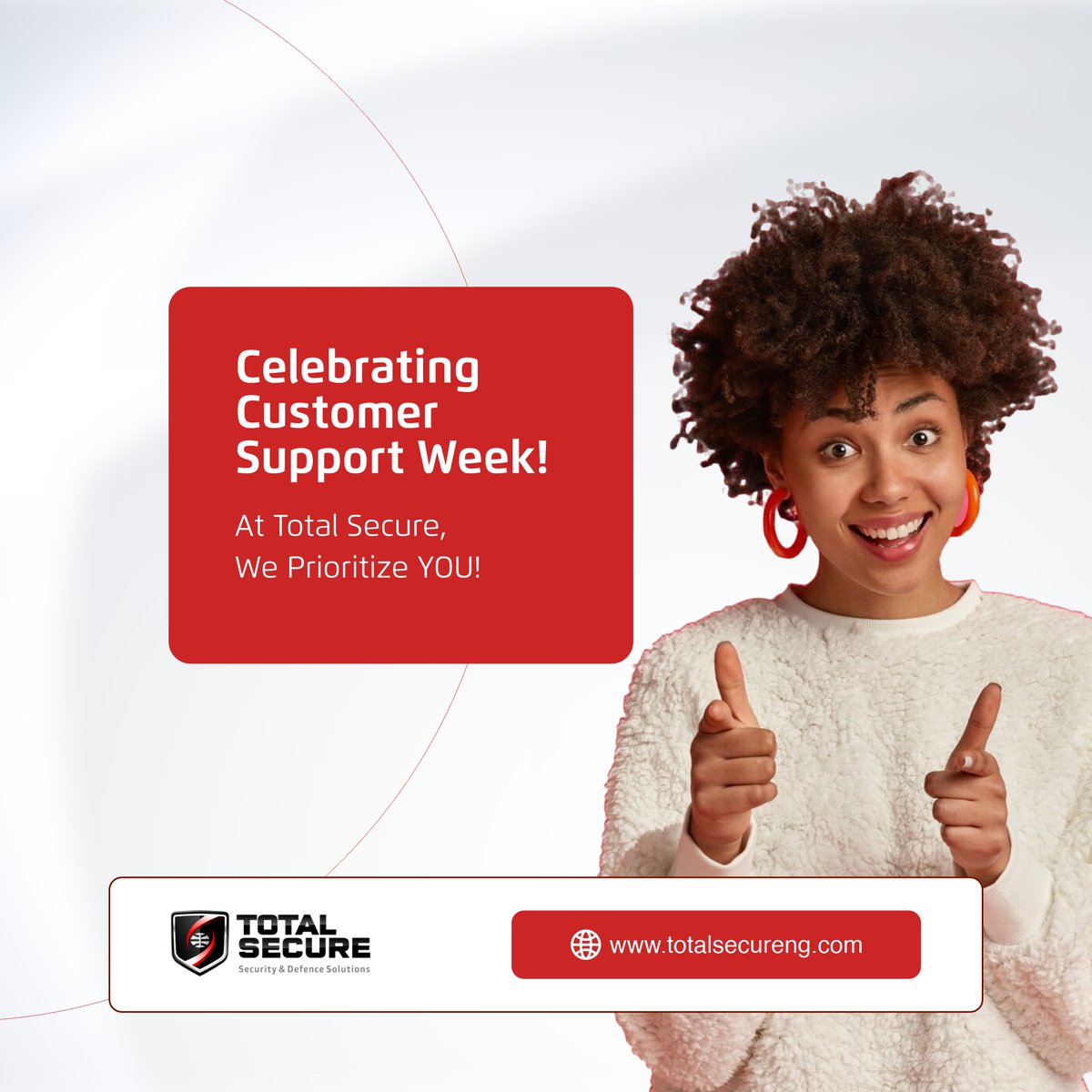 totalsecure_ng's tweet image. Got questions or need assistance? Reach out today ,we&apos;re here for you! #CustomerSupportWeek #ThankYou #TotalSecure