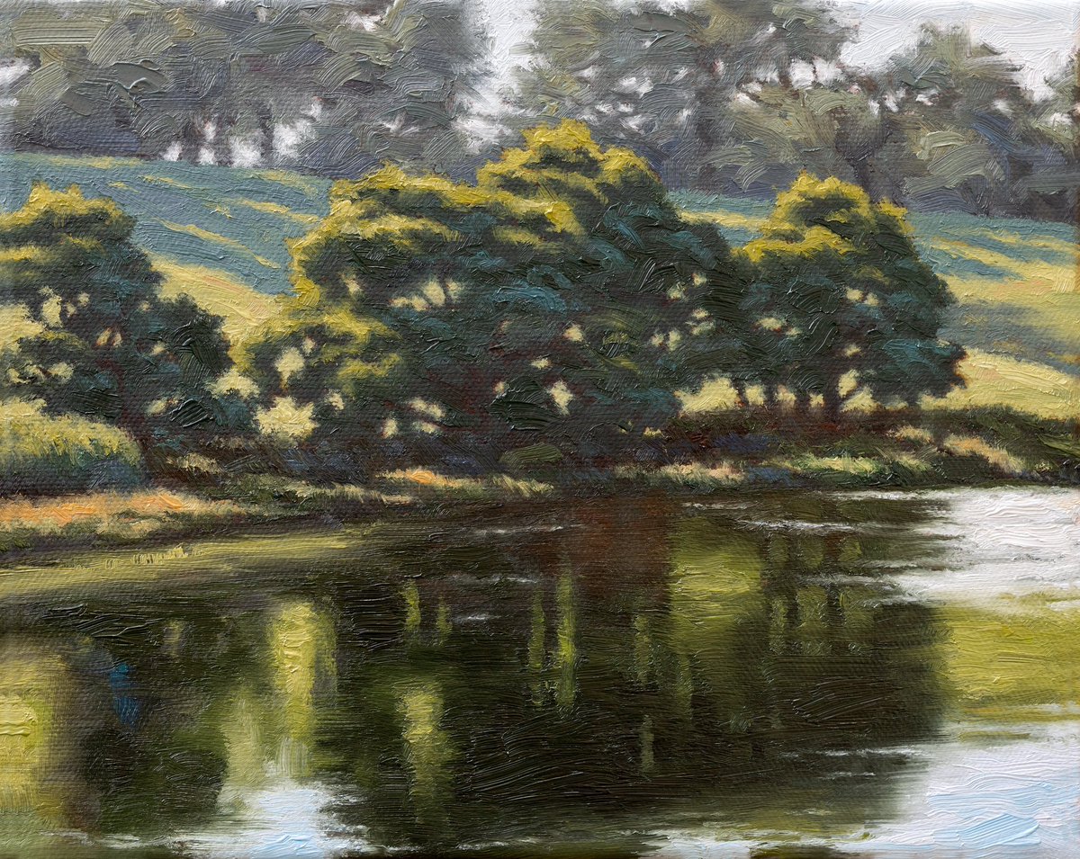 Simeon Walker (@simeonwalkerart) on Twitter photo The Lake (oil on canvas)
20.2cm x 25.3cm / 8”x 10”
Now available for purchase
Web: simeonwalkerart.com
Instagram: <a href="/simeonwalkerart/">Simeon Walker</a>
Facebook: <a href="/simeonwalkerart/">Simeon Walker</a>
#oiloncanvas #originalart #oilpainting #artforsale #artcollector #landscape #lake #australianartist #reflection The Lake (oil on canvas)
20.2cm x 25.3cm / 8”x 10”
Now available for purchase
Web: simeonwalkerart.com
Instagram: <a href="/simeonwalkerart/">Simeon Walker</a>
Facebook: <a href="/simeonwalkerart/">Simeon Walker</a>
#oiloncanvas #originalart #oilpainting #artforsale #artcollector #landscape #lake #australianartist #reflection