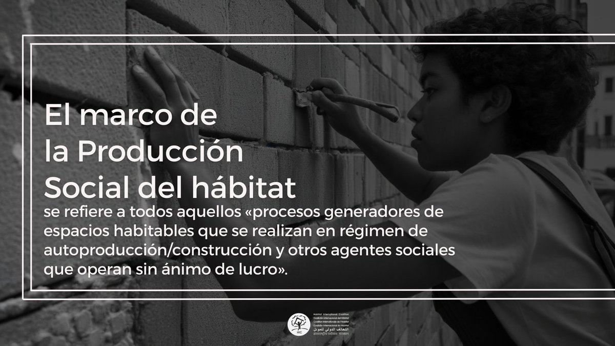 ¡Feliz #DíaMundialDelHábitat! 🧵⤵️

Especialmente a las comunidades que defienden y realizan su derecho humano a la vivienda y a la tierra 

A través de las iniciativas, prácticas &amp; estrategias bajo el paraguas de la Producción Social del Hábitat

Más info hic-net.org/es/octubre-urb…