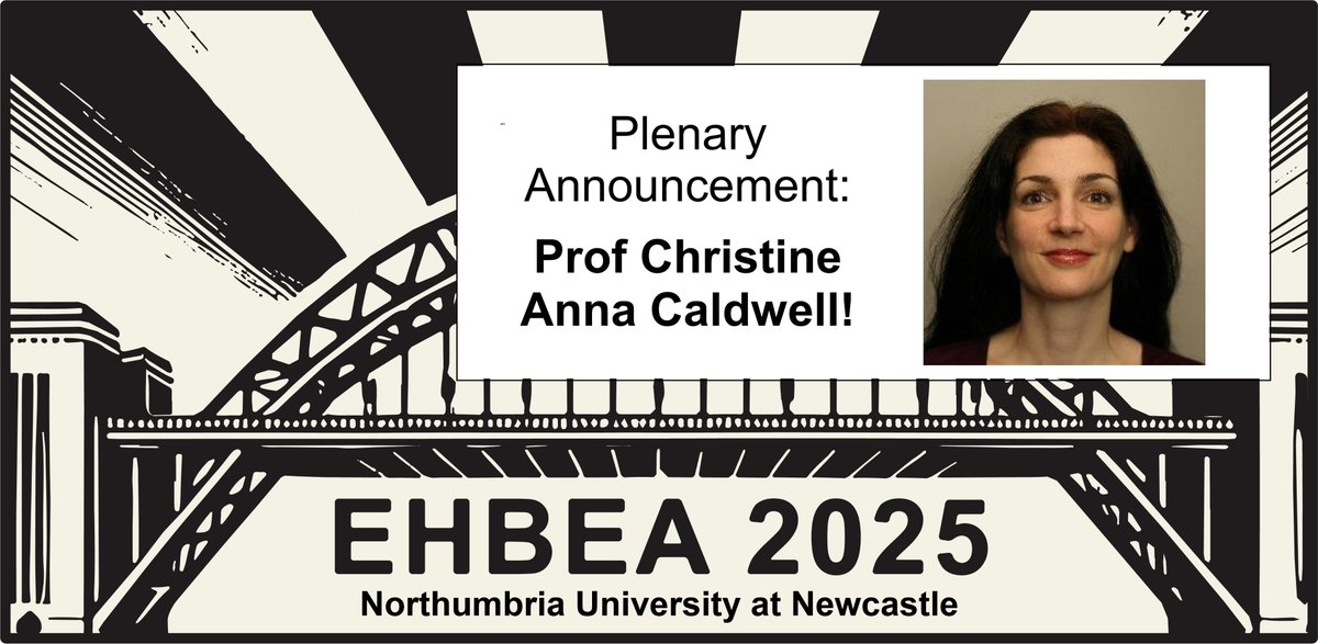 EHBEA 2025 (@ehbea2025) on Twitter photo 📢Announcing #EHBEA2025 ’s 1st plenary:
The unparalleled Prof Christine Anna Caldwell! 📢
<a href="/C_A_Caldwell/">Christine Caldwell</a> is a Prof of Psyc <a href="/StirUni/">University of Stirling</a> researching the distinctiveness of human culture and cognition, including cumulative cultural evolution.
(1/2) ⬇️
<a href="/EHBEA1/">EHBEA</a> 📢Announcing #EHBEA2025 ’s 1st plenary:
The unparalleled Prof Christine Anna Caldwell! 📢
<a href="/C_A_Caldwell/">Christine Caldwell</a> is a Prof of Psyc <a href="/StirUni/">University of Stirling</a> researching the distinctiveness of human culture and cognition, including cumulative cultural evolution.
(1/2) ⬇️
<a href="/EHBEA1/">EHBEA</a>
