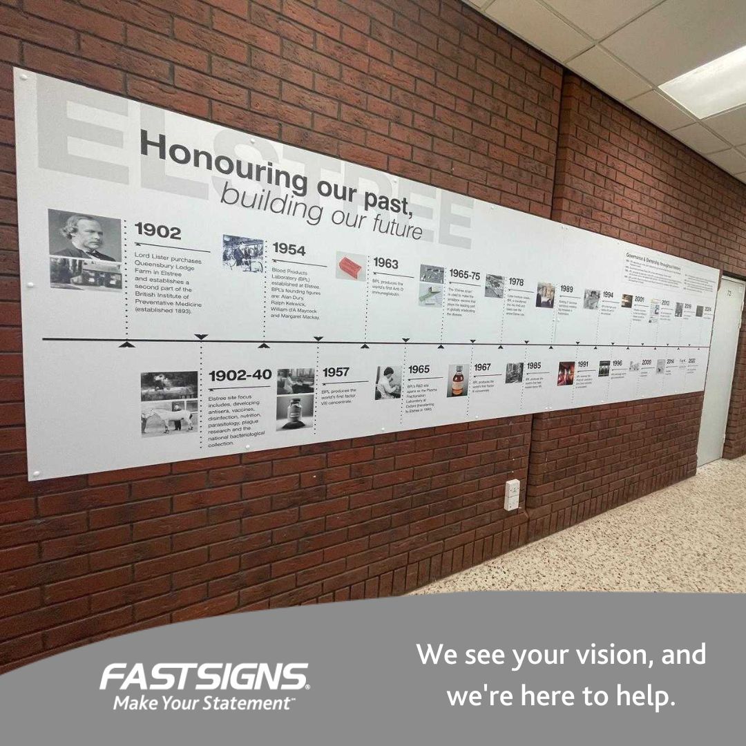 Fastsigns872's tweet image. From a blank canvas to a visually engaging workspace, teaming up with Lean Productions to create custom signage &amp;amp; graphics for Kedrion’s new premises. High-quality material &amp;amp; flawless installation, result in cohesive, durable, inspiring environment #CommercialSpace #VinylGraphics