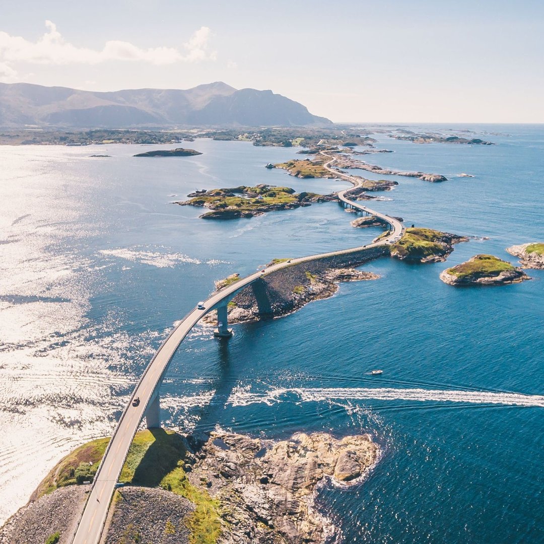 KCPInfra's tweet photo. The atlantic road, Known as Atlanterhavsveien in Norwegian, the Atlantic Road was opened on July 7, 1989. One of the most scenic routes in the world, the 5.2 mile section of Country Road 64 consists of several causeways, seven bridges, and four viewpoints.

#KCPInfra #kcp https://t.co/R9SIJKxW3h