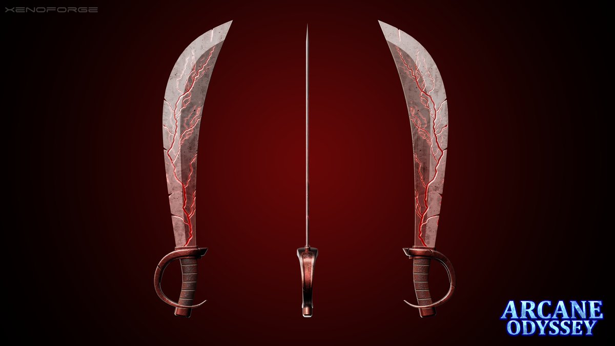 PlainSaba's tweet photo. Captain Fulke's Cutlass

Some of your heartwarming messages on Discord reignited my passion for this game so I decided to create another fan art!

This one was a collaboration with JTN @JoeTN101
Captain Fulke's model plus last 2 renders was made by him!

#ArcaneOdyssey #RobloxDev https://t.co/qfwPx3Xm6A