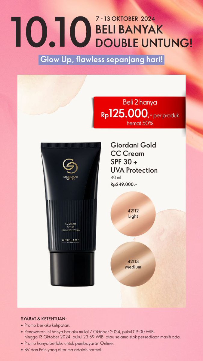 kennyshop39's tweet image. SEMURAH INI MASA DILEWATIN? 

Ayo belanja smart, karena BELI BANYAK DOUBLE UNTUNG!  

Potongan hingga 60% untuk produk-produk kecantikan favoritmu!  Promo berlaku mulai 7 Oktober 2024  pukul 09.00 wib hingga 13 Oktober 2024, pukul 23.59 WIB 
#promo1010