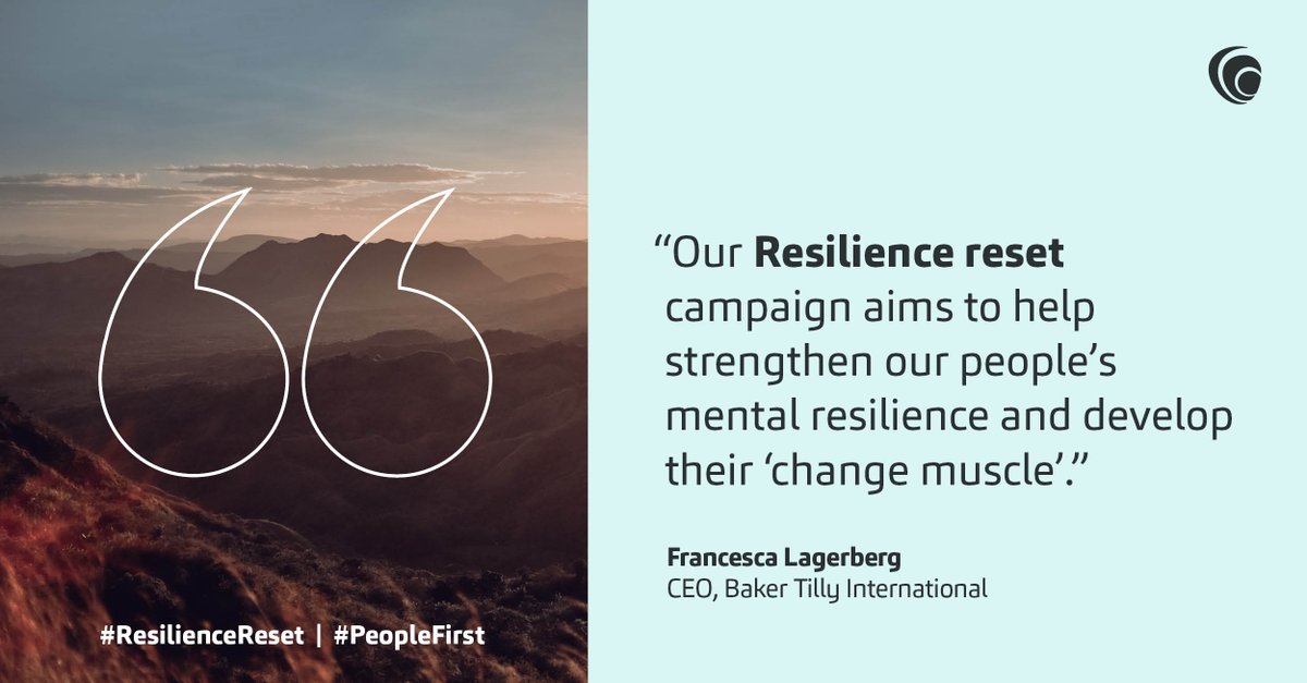 Today kicks off our week-long #ResilienceReset campaign, designed to help strengthen our mental resilience and develop our "change muscle." 

Throughout the week, we are encouraging our people to make one small, daily change to their routines. 

#WMHD2024 #PeopleFirst