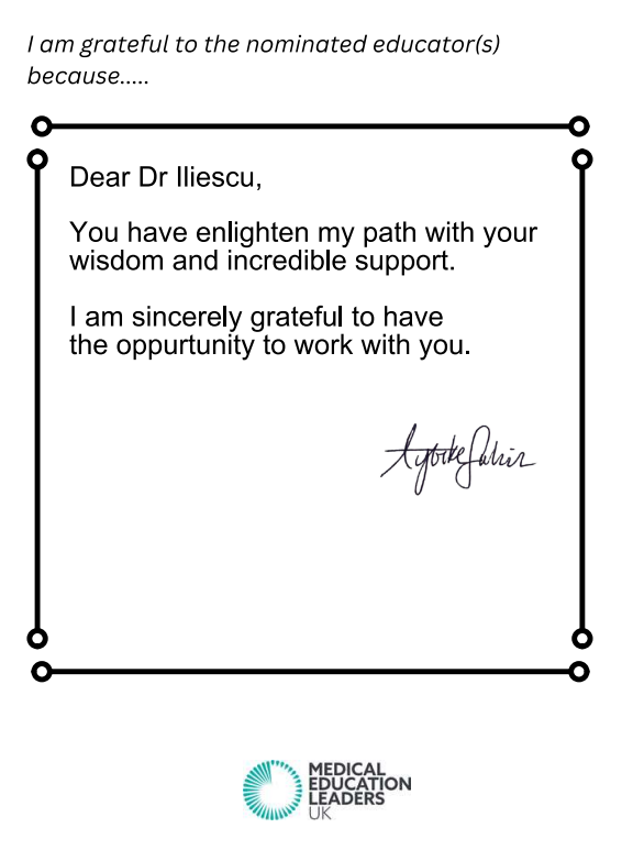 MPFTMedED's tweet photo. On Saturday, 5th October, we celebrated World Educators Day! ๐ In honour of this special day, weโd love to share some heartfelt postcards our trainees have written to express their gratitude to our incredible medical educators. ๐๐
#ValuingMedEd #WorldEducatorsDay https://t.co/24IJJ2Ohd8