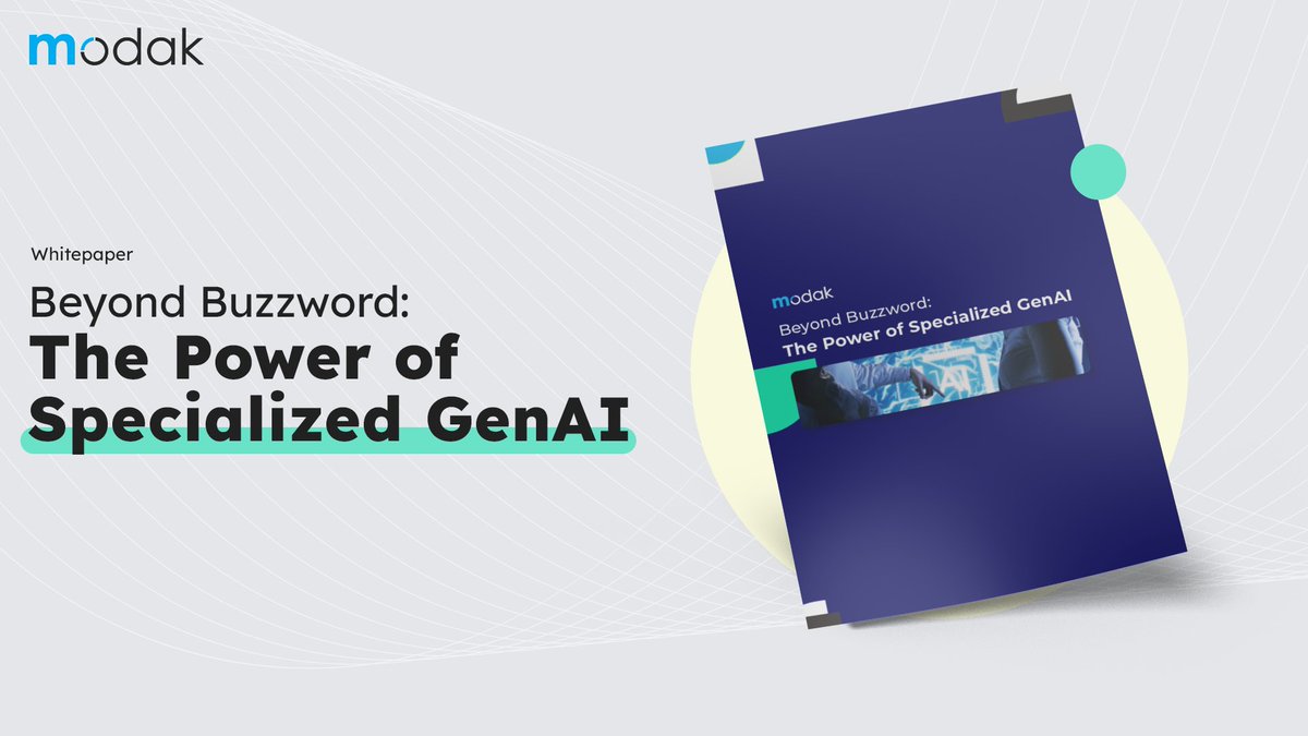 modakconsulting's tweet image. General-purpose AI models might be good at many things, but they fall short to solve specific business challenges.

Read our whitepaper to learn about how focused AI solutions can make a real difference for your enterprise: bit.ly/3BAVnbh

 #GenAI #LLM #Technology #Modak