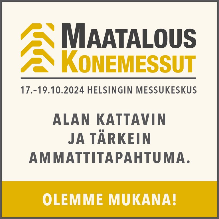Joko odotat Maatalouskonemessuja? Niin mekin Työtehoseurassa! 

💡Innovaatiotorilla 1d5 #Älysikala ja useita ihmettelyn aiheita
✅ Bongaa TTS osastolla 3d1 #Tuottavuus #Turvallisuus #Hyvinvointi. Jutunjuurena mm. ohjelmistot ja uudet teknologiat. 

👋 Nähdään!
<a href="/ttsfi/">TTS Työtehoseura</a> <a href="/MaaseutuFi/">Maaseutuverkosto</a>