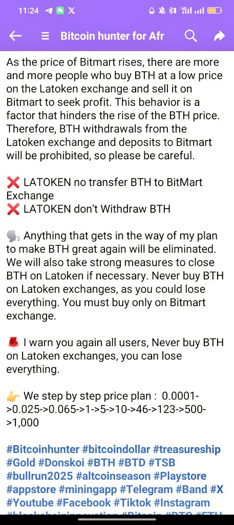 BassingaSa82058's tweet photo. #Bitcoinhunter #bitcoindollar #treasureship #Gold #Donskoi #BTH #BTD #TSB #bullrun2025 #altcoinseason #Playstore #appstore #miningapp #Telegram #Band #X #Youtube #Facebook #Tiktok #Instagram #blockchaininnovation #Bitcoin #BTC #ETH #Trump #ElonMusk https://t.co/z4o1YAMCiy