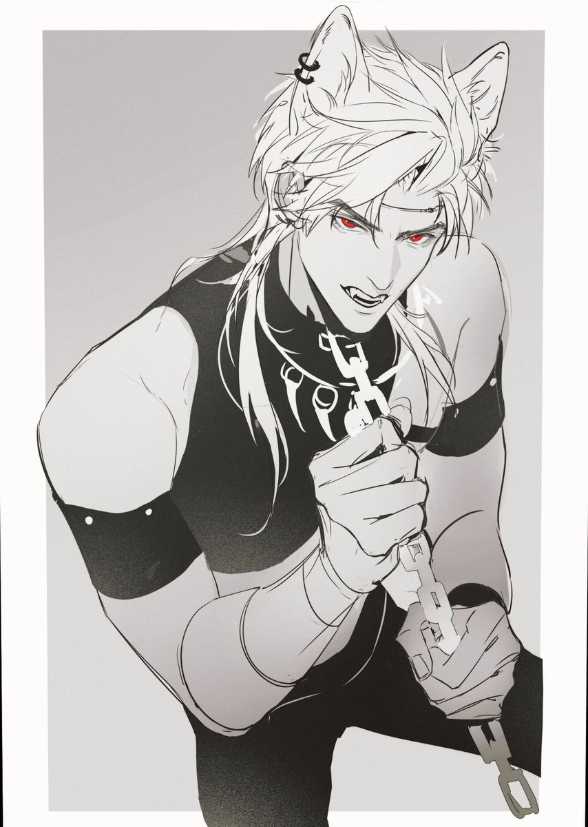 #恋与深空 #恋与深空秦彻 #秦彻 部落的女勇士猎到了一头野性难驯的白狼，狼塑一下 颠锅颠一半不管了先端上来。