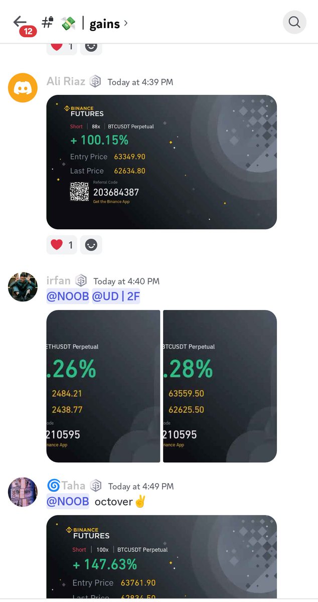N_OO_B2's tweet photo. I feel very happy when my Discord members make money $BTC https://t.co/73FArbpFfq