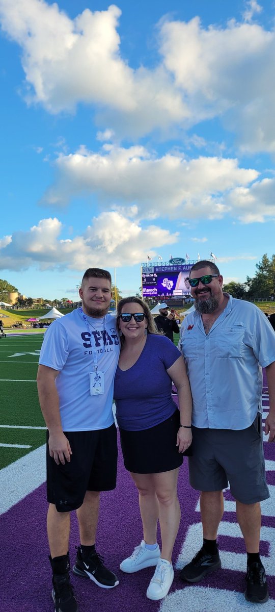 JakebrownOL's tweet image. Had a great GameDay visit at @SFA_Football. Can't wait to get back there again!!
@SFACoachGraf 
@ChrisRossSFA 
@CoachCarthel 
@MCardsRecruits
@MattNally1 
@meador_coach