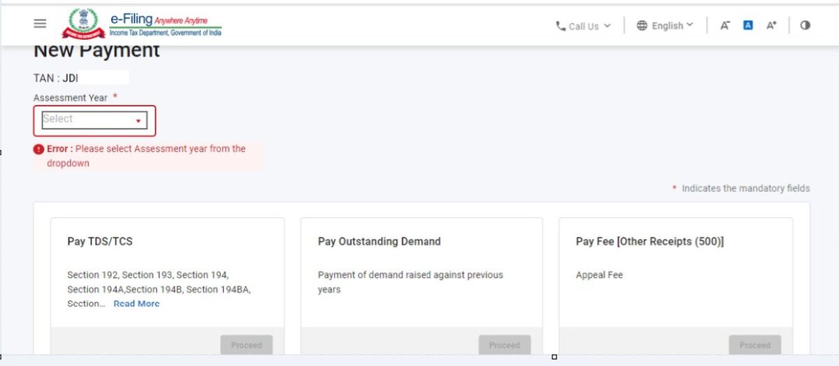 Abhas Halakhandi (@abhashalakhandi) on Twitter photo Unable to make Tax payment on Portal <a href="/IncomeTaxIndia/">Income Tax India</a>
Anybody else facing issue?
Today is last date for payment of TDS/TDS FY 24-25 QTR 2
Also TDS/TCS needs to be paid for audited assessee for FY 23-24 as today is last date for Tax Audit also Unable to make Tax payment on Portal <a href="/IncomeTaxIndia/">Income Tax India</a>
Anybody else facing issue?
Today is last date for payment of TDS/TDS FY 24-25 QTR 2
Also TDS/TCS needs to be paid for audited assessee for FY 23-24 as today is last date for Tax Audit also
