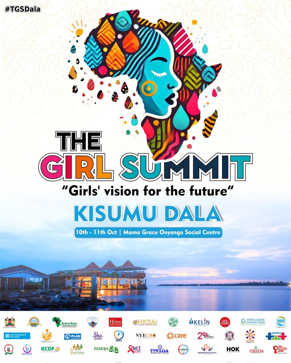 ICPD25-YCoalitionKE (@icpd25youthke) on Twitter photo Kisumu, it's happening! The 6th Girl Summit is coming on Oct 10-11, 2024 at Mama Grace Onyango Social Centre!
Get ready for 2 epic days of empowerment, inspiration & change as we uplift our girls. Don’t miss out! #TGSDala #YOWO #Beyond12Years <a href="/KisumuCountyKE/">Kisumu County</a> Kisumu, it's happening! The 6th Girl Summit is coming on Oct 10-11, 2024 at Mama Grace Onyango Social Centre!
Get ready for 2 epic days of empowerment, inspiration & change as we uplift our girls. Don’t miss out! #TGSDala #YOWO #Beyond12Years <a href="/KisumuCountyKE/">Kisumu County</a>