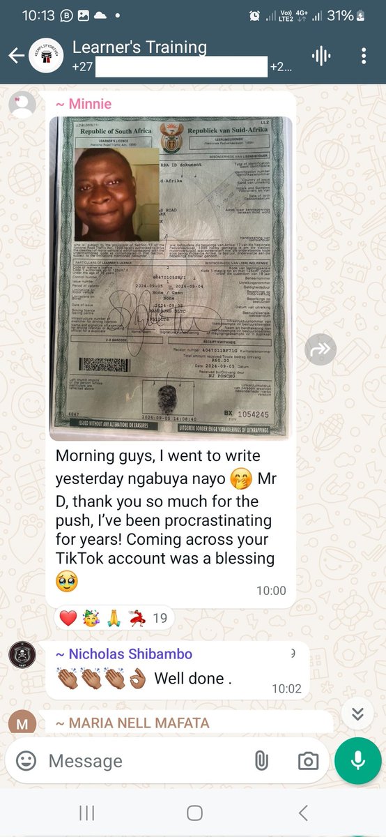 mahlangucyanda's tweet photo. For those who need their learners license without paying bribe. Join our classes today. 

For more info: https://t.co/kRucPE6Df3 https://t.co/1Te1B7kmXZ