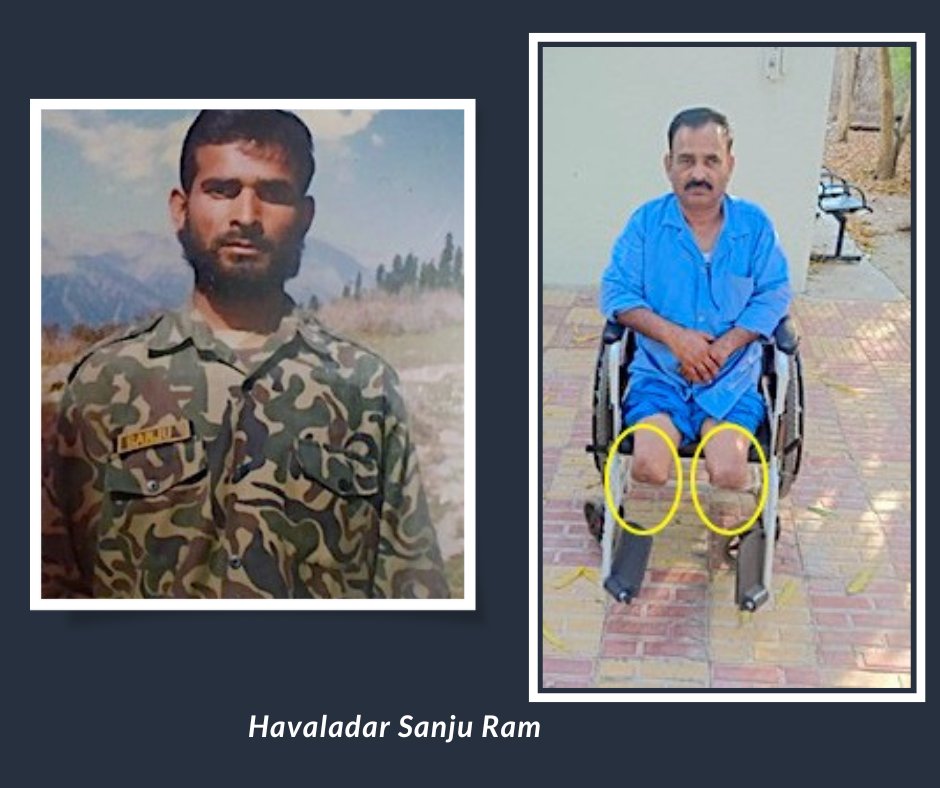 diwave1's tweet photo. that true patriotism lies not just in sacrifice but in the courage to rise again. Though he lost much, Havaldar Sanju Ram's spirit remains unbroken, embodying hope and strength for all. JAI HIND🇮🇳 #DisabledWarVeteransIndia #DIWAVE 011-41315492 https://t.co/9cJLlMdw4b https://t.co/nZIkPhti5N