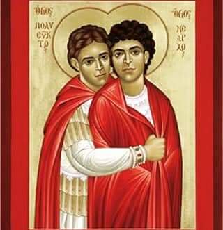 antinousgaygod's tweet photo. 🪷 7 Oct is the feast day of #Antinous patron saints of Marriage Equality #Sergius &amp; #Bacchus. They were forced to wear female attire for their devotion to each other. Tortured to death. They were soldiers of Rome. Honor them! Full tribute: https://t.co/Aq46DudoGz 🪷 https://t.co/58iaP1rNMV