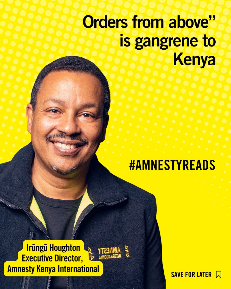 AmnestyKenya's tweet photo. The words "orders from above" have taken on a chilling meaning in Kenya, as state officers face charges of command responsibility for human rights violations. Read more on https://t.co/6SfAVbmj6R #stopextrajudicialkillingsKE #JusticeDelayedKE #JusticeLoading #JusticeServedKE https://t.co/PE16vDLgxr