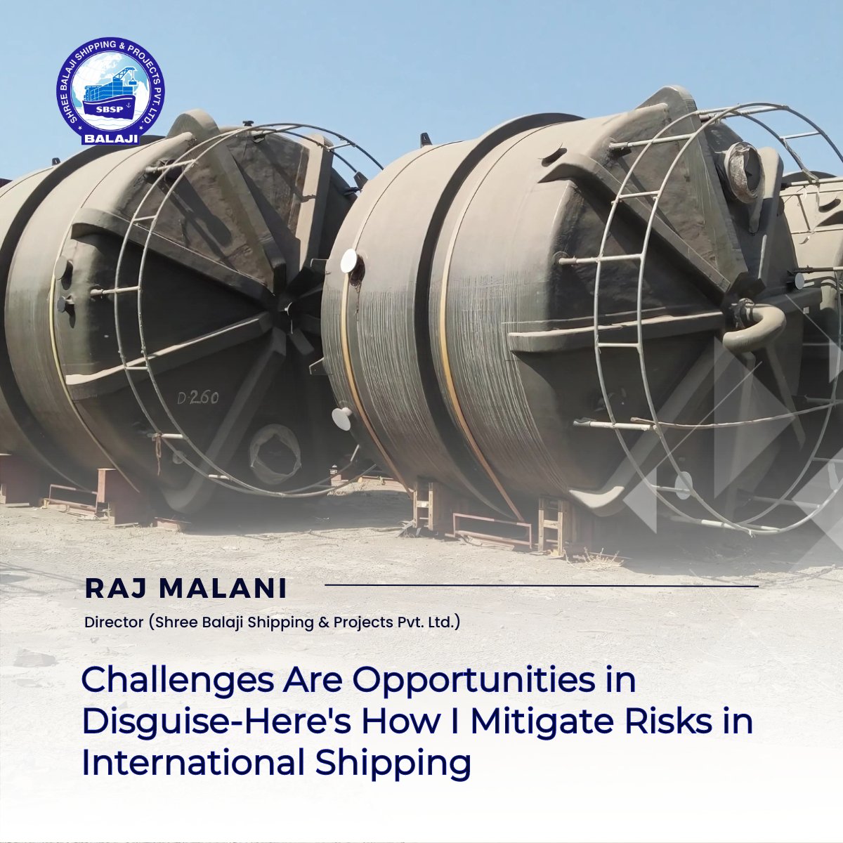 BalajiShipping's tweet photo. 🌍 Challenges Are Opportunities in Disguise: Mitigating Risks in International Shipping 🚢

Contact us at info@balajico.com to get started today!

#Logistics #RiskManagement #FreightForwarding #GlobalShipping #SupplyChain #BusinessGrowth #SBSP4o https://t.co/1T5vPl6Ccc