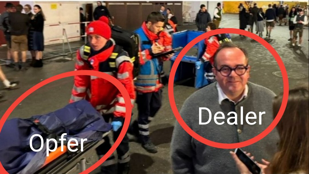 Nur in Bayern kann ein Drogendealer in die Kamera lächeln, während sein minderjähriges Opfer vom Rettungsdienst abtransportiert wird.
#Oktoberfest 
/PM