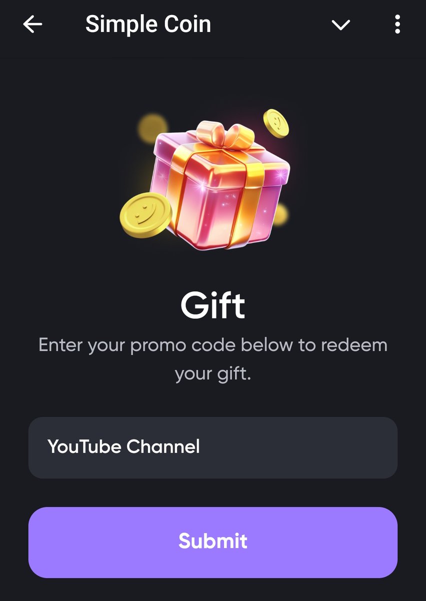 freecoinalerts's tweet image. New #SimpleCoin Gift Code ❤️
Reward 🎁 100 000 $SMPL
✅Join : t.me/Simple_Tap_Bot…
YouTube Video Code
✅ YouTube Channel 
Gift Answer👇
Withdraw your smpl
#SimpleCode #SimpleGift #SimpleCoin