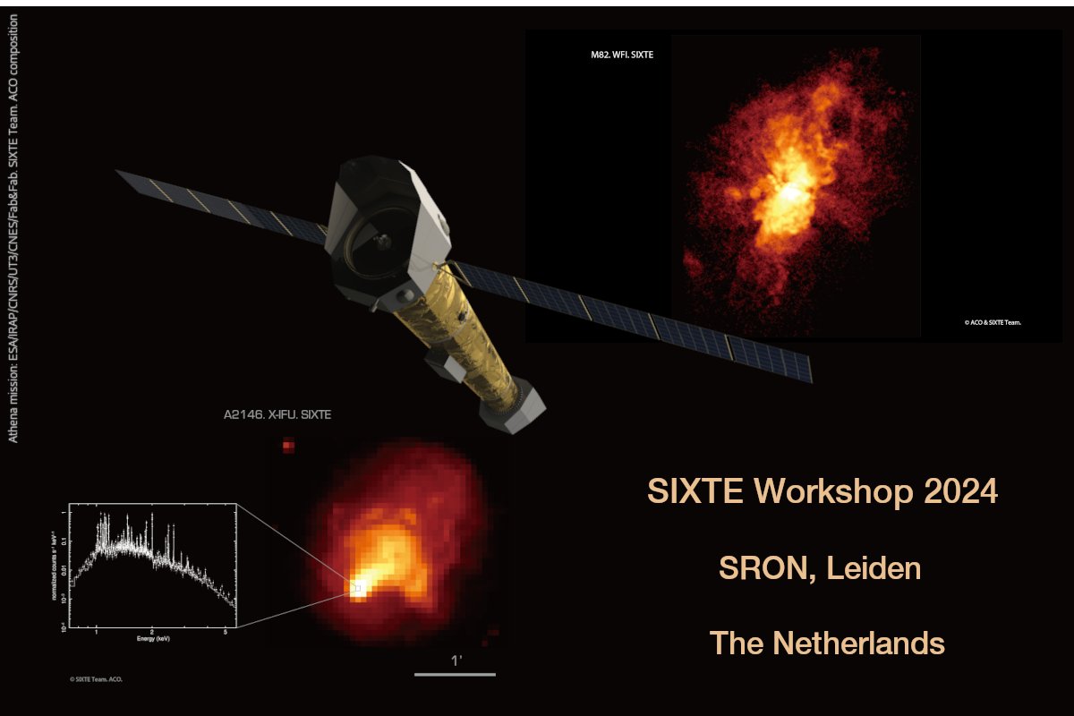 XMM2Athena (@xmm2athena) on Twitter photo We are happy to announce next SIXTE workshop taking place November 6th to 8th 2024 at <a href="/SRON_Space/">SRON Space Research</a> in Leiden.
SIXTE is a software package for simulations of X-ray observations. The focus of the workshop is an introduction of SIXTE.
Info and registration: indico.ifca.es/e/SIXTE2024 We are happy to announce next SIXTE workshop taking place November 6th to 8th 2024 at <a href="/SRON_Space/">SRON Space Research</a> in Leiden.
SIXTE is a software package for simulations of X-ray observations. The focus of the workshop is an introduction of SIXTE.
Info and registration: indico.ifca.es/e/SIXTE2024
